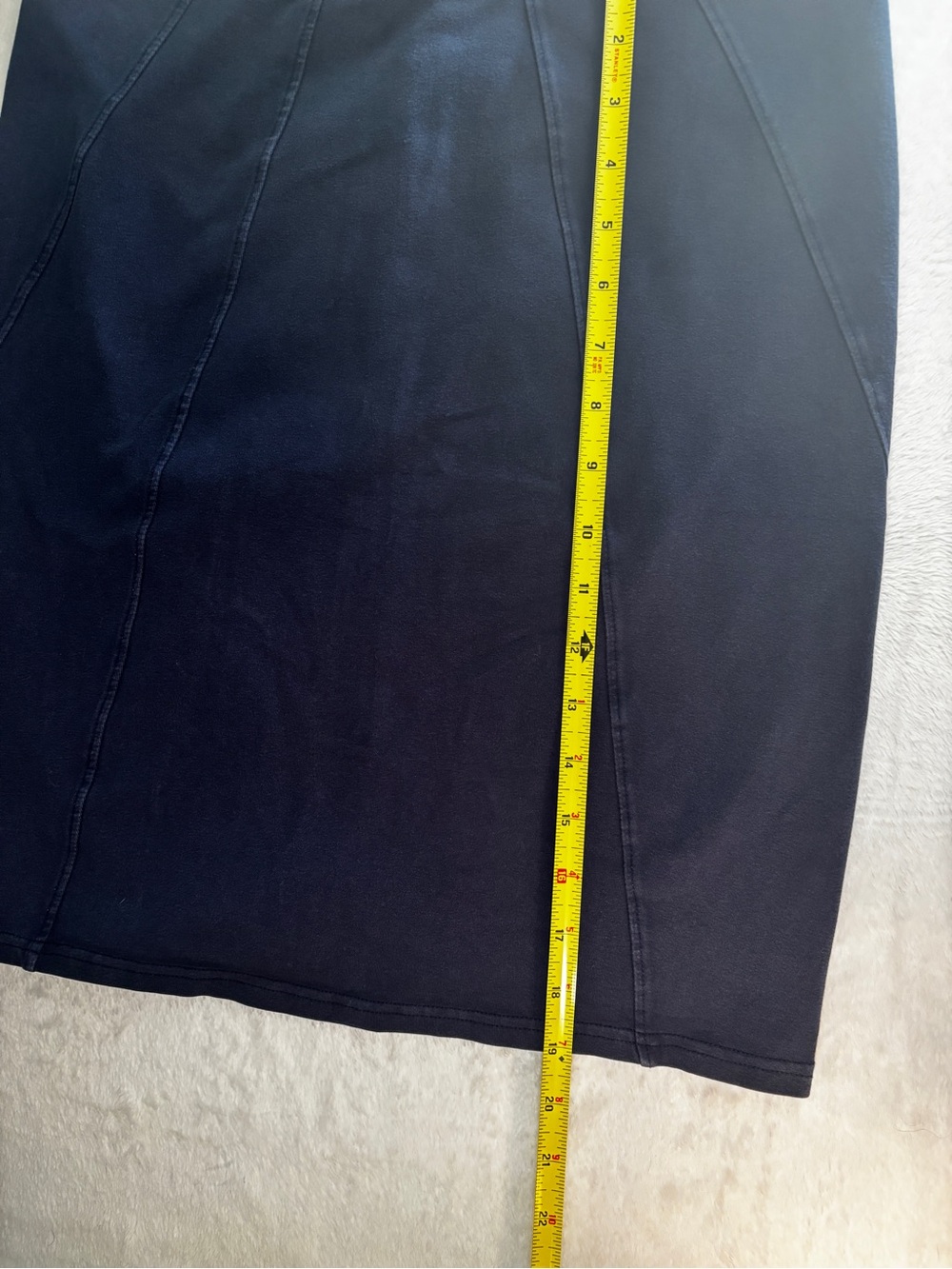 Athleta Dark Navy Panel Pencil Skirt - Picture 2 of 6